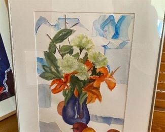 Mixed painted paper art by Charlesanna F. Detra 24” x 29” $145
