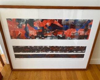 Monoprint Collage by Charlesanna F Detra 35” x 27” $195