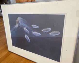 Framed Poster/Print Signed Frank Howell 1985; 27” x 21” $125