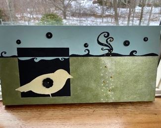 Unsigned art canvas 16” x 9” $25