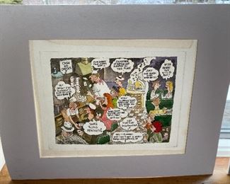 Unsigned matted art 20” x 16” $25