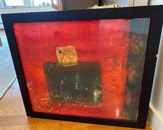 “The Colonel” “ A Monotype” CF Detra 2018 Oil Medium 19” x 17” $175