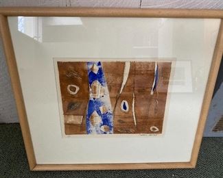 Signed Barbara Bartlett 1/1; 26” x 14” $75