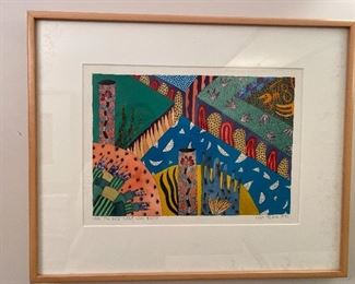 “The Dig Site Near That Butte” by Lisa Houck 1990; 20.5” x 15.5” $125