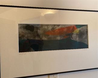 Artist Charlesanna F Detra Monotype approx 32" x 16" $195