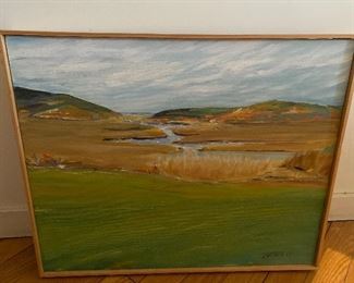 “Fall View Hog Island “ 2001 by B Vitale 20” x 17” $150