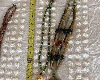 Left Necklace $15; Right Stone Necklace $25