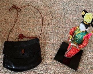 Handbag $15; Figurine $12