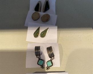 Sterling Earrings lot $48
