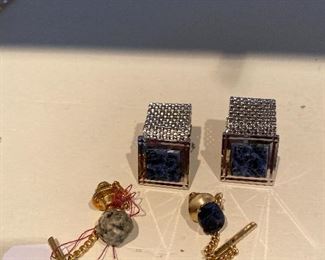 Cuff link and tie pin lot $25
