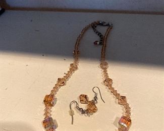 Necklace/earrings set $12