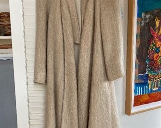 Long mohair coat couture; Most likely size small $45