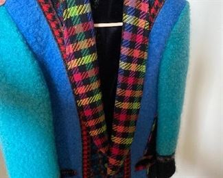 Artsy Coloratura Wool Coat petite small $45