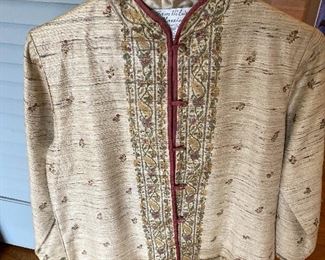 Silk coat size small $30