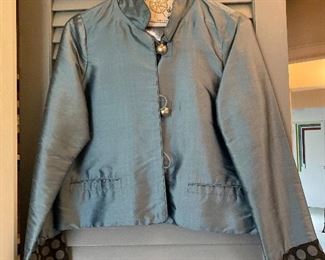 Beautiful Kai Mira Silk Coat. The inside is as nice as the outside $65 size small
