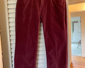 LL Bean size 4 petite purple velour pants $15