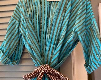 Funky top with belt size small $22