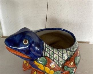 Ceramic Large Frog approx 12” $8