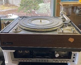 Record Player $25, Cassette player in the middle $25