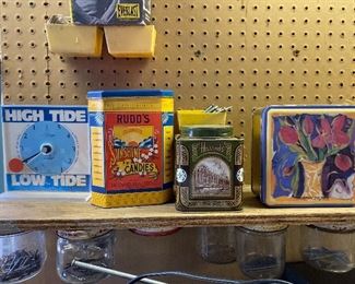 Misc. tins $6; high tide $5