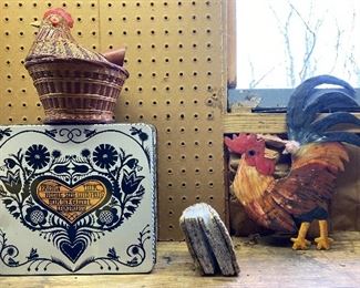 Chickens/rooster, etc, $10