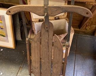 Antique Flexible Flyer Sled $150