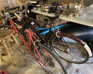 Bikes: black $40; orange $20