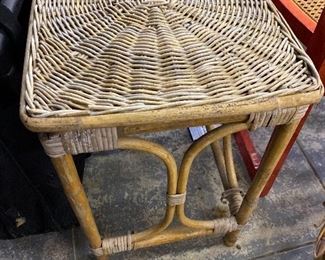 Vintage bamboo table $25