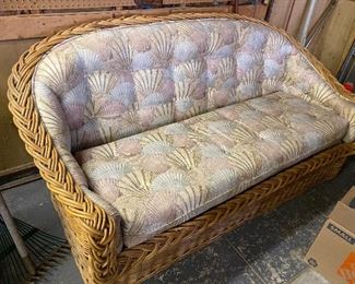 Wicker Sofa 70” x 34” $185