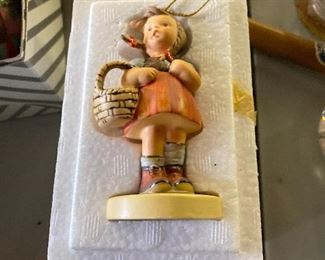 Hummel girl ornament $10
