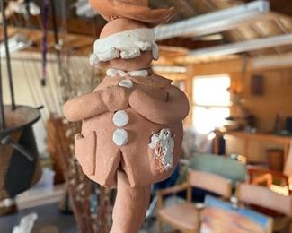 Hanging clay dude $18