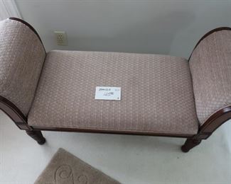bench  by  Coaster  fine  furniture and  is 4" 1"'     price  is  125.