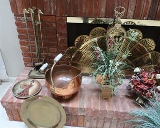 floral  arrangements-  copper  piece is  sold