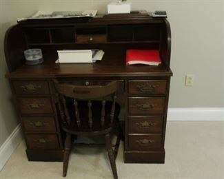 roll  top  desk  and  chair 90.00