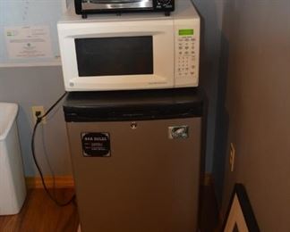 Small - bar refrigerator - fridge, microwave, toaster oven