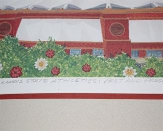 ISU Past and Present - Fred Mills.  Signed, numbered, not framed