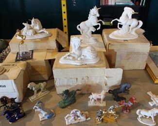 Unicorn figurines