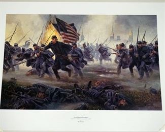 1010 MORT KUNSTLER LIMITED ED PRINT SIGNED AND NUMBERED 782, *IN THE HANDS OF PROVIDENCE*. 23 1/2 IN X 33 IN OVERALL