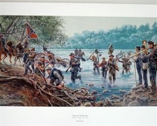 1006 MORT KUNSTLER LIMITED ED PRINT SIGNED AND NUMBERED 741, *MARYLAND, MY MARYLAND*. 18 1/4 IN X 35 IN OVERALL