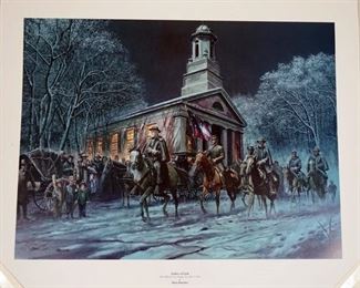 1007 MORT KUNSTLER LIMITED ED PRINT SIGNED AND NUMBERED 782, *SOLDIER OF FAITH*. 24 IN X 30 IN OVERALL