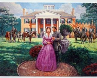 1040 MORT KUNSTLER LIMITED ED GICLEE ON CANVAS SIGNED AND NUMBERED SGS50, *DUTY, HONOR AND TEARS*. 17 IN X 24 IN OVERALL