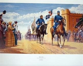 1049 MORT KUNSTLER LIMITED ED PRINT SIGNED AND NUMBERED 995, *ROAD TO GLORY*. 20 1/2 IN X 33 1/2 IN OVERALL