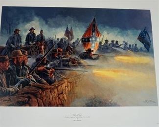 1056 MORT KUNSTLER LIMITED ED PRINT SIGNED AND NUMBERED 782, *VALOR IN GRAY*. 20 1/4 IN X 28 IN OVERALL