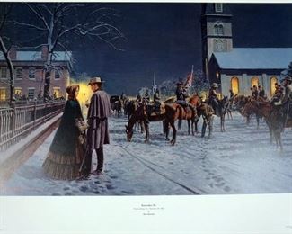 1066 MORT KUNSTLER LIMITED ED PRINT SIGNED AND NUMBERED 1324 , *REMEMBER ME*. 23 1/2 IN X 33 IN OVERALL