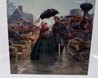 1074 MORT KUNSTLER LIMITED ED PRINT SIGNED AND NUMBERED 1055, *JULIA*. 23 1/2 IN X 22 3/4 IN OVERALL