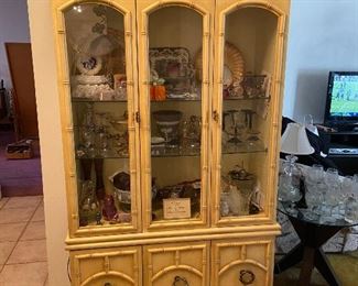 Asian inspired curio cabinet