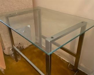 Glass end tables (alternate view)