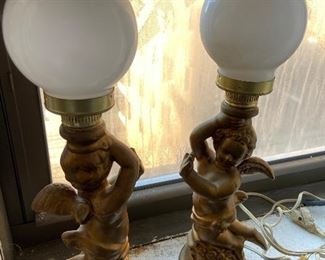 Cherub lamps