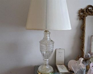 Lamps with brass detail