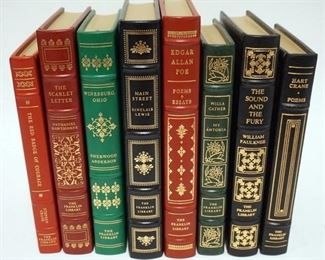 1026	GROUP OF 8 LEATHER BOUND GILT EDGE FRANKLIN LIBRARY BOOKS
